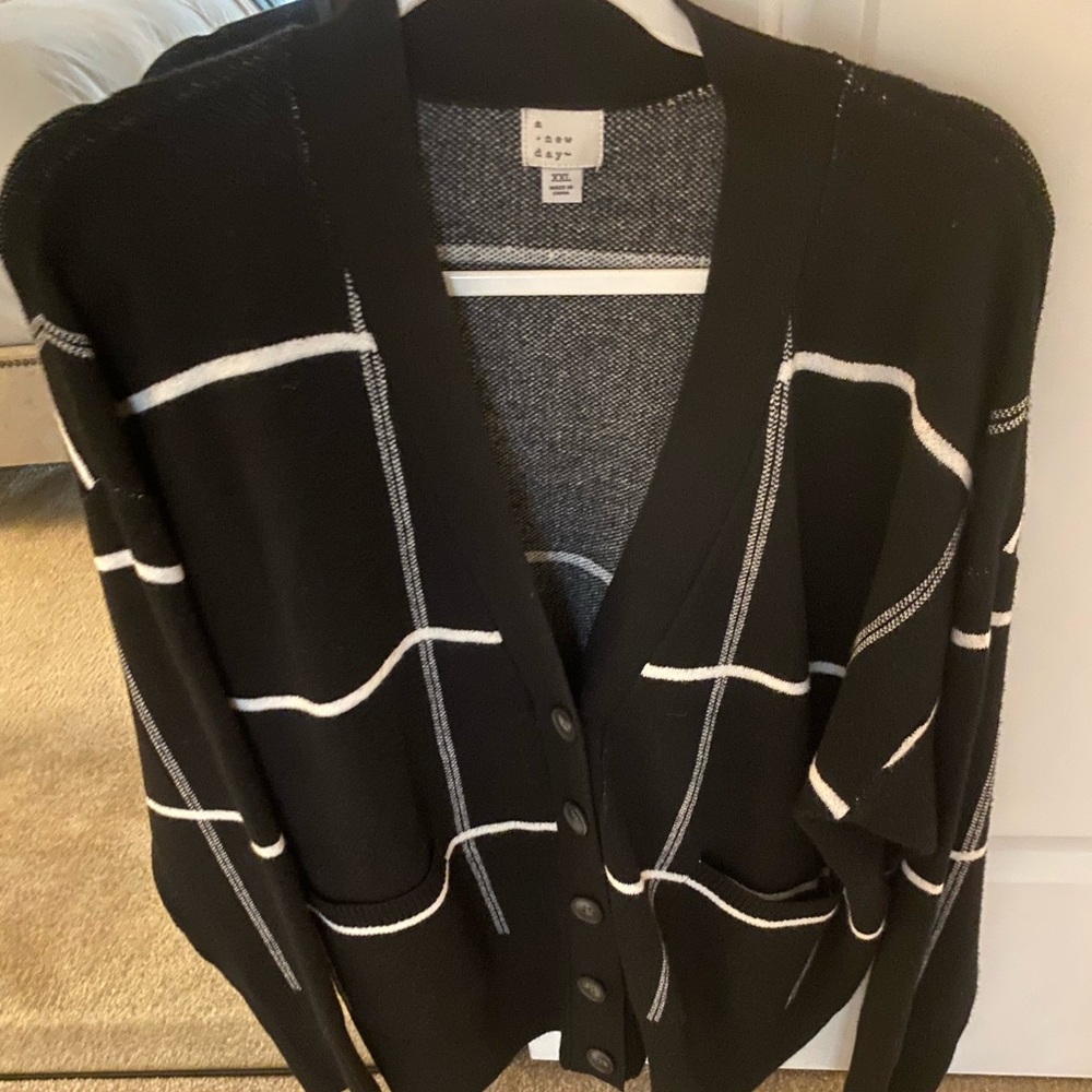 A New Day Women's Black Cardigan Sweater